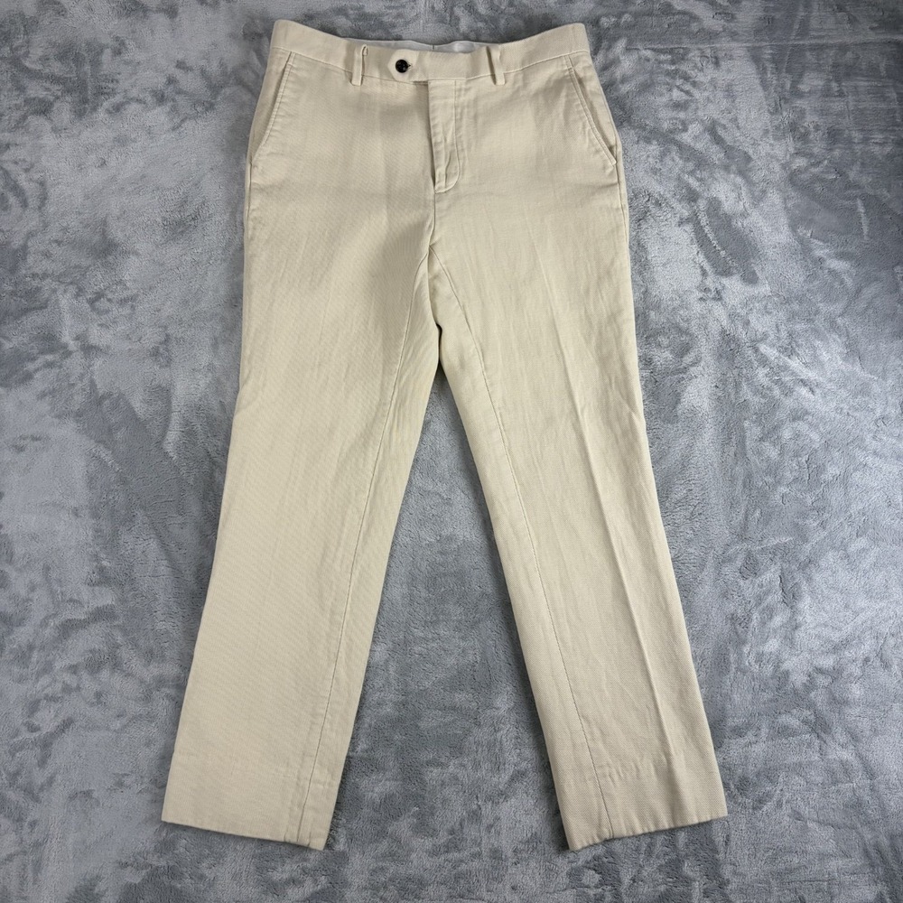 Spier & Mackay Mens 32x28 Slim Normal Trousers Cotton Cashmere Blend